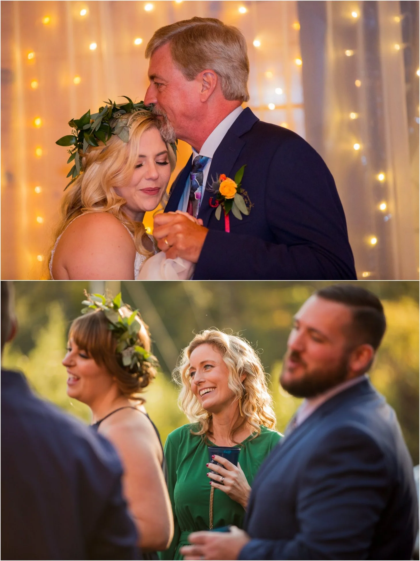 Indoor wedding dance floor and outdoor event space at Moose Hollow Lodge in Pigeon Forge near the Smoky Mountains